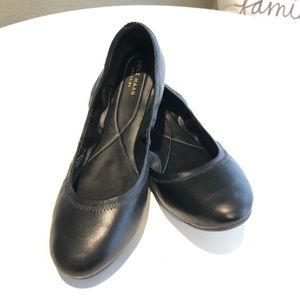 Cole Haan Grand OS Black Leather Dress Flats
